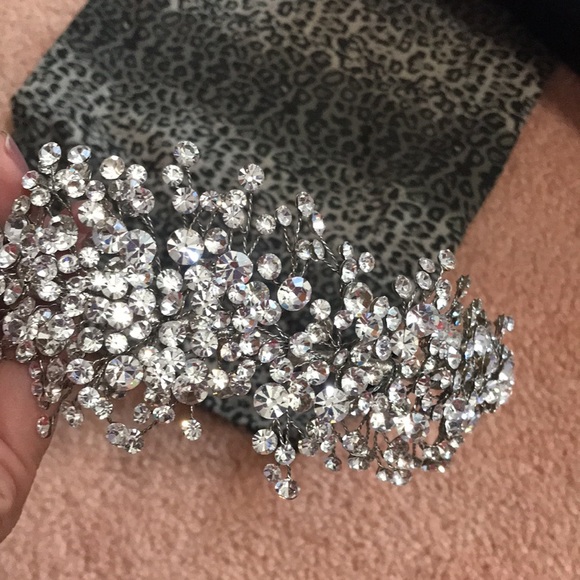 Rhinestone head piece /wedding /sweet 16/ special party - Picture 9 of 12